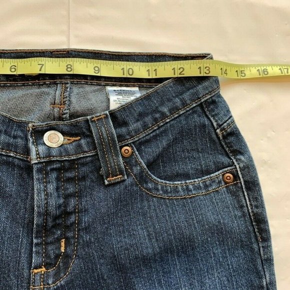 Vintage Rockies Jeans Womens 2 Slim Bootcut Low Rise Stretch Dark Blue Denim Y2K - Picture 10 of 12